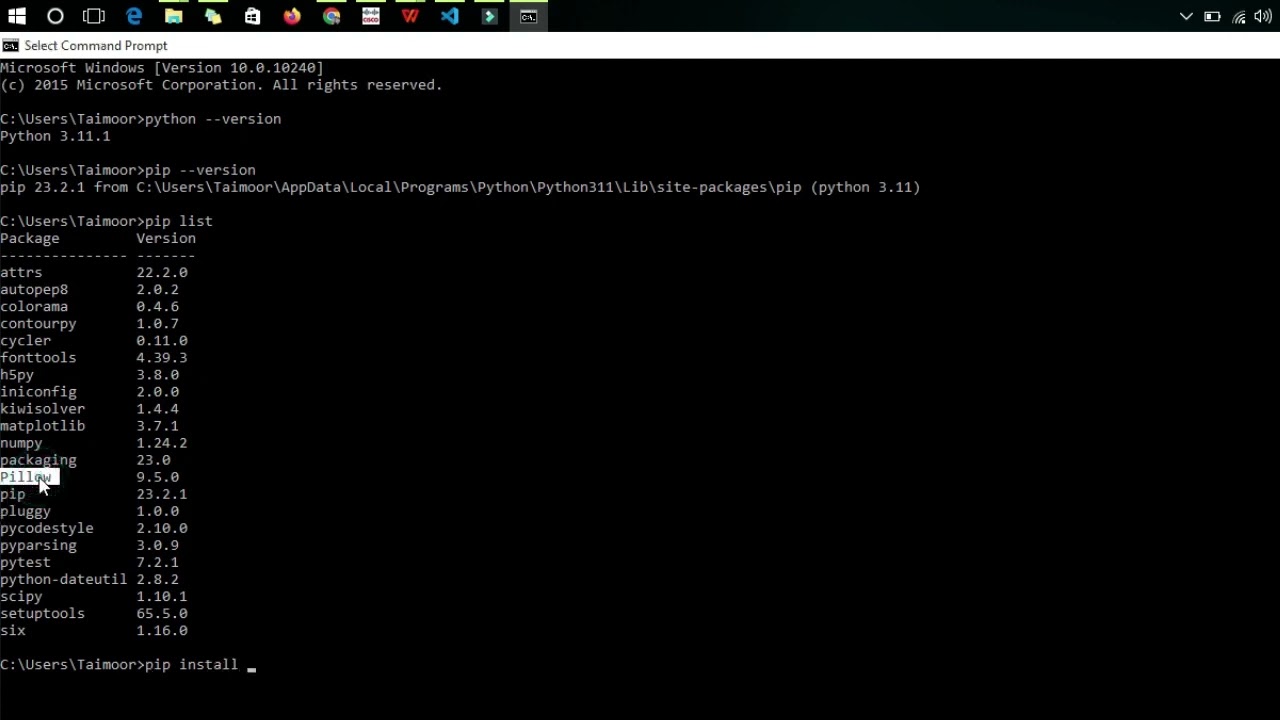 how to install pillow in python 3| check python version ||