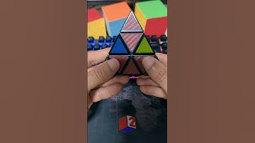 Duas Peças INVERTIDAS no Pyraminx #shorts