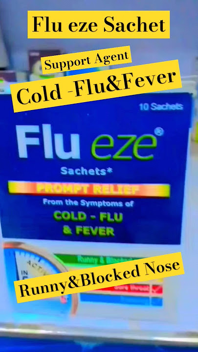 Flu eze Sachet cold flu&fever support agent sachet #doctor #pharmacist