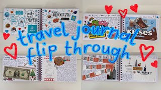 finished travel journal flip through: NYC edition!
