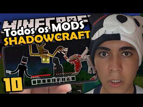 VARIOS MODS DE TERROR DE UMA SO VEZ NO MEU MINECRAFT BEDROCK AHHHHHH SHADOWCRAFT