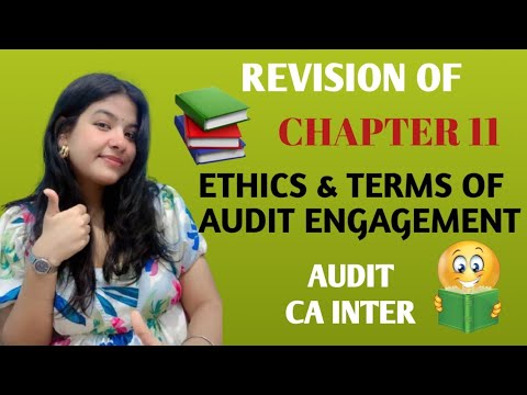 ETHICS & TERMS OF AUDIT ENGAGEMENT (PART 1) | AUDIT | CA INTER | - YouTube