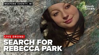 LIVE DRONE: Volunteers search for missing pregnant woman Rebecca Park