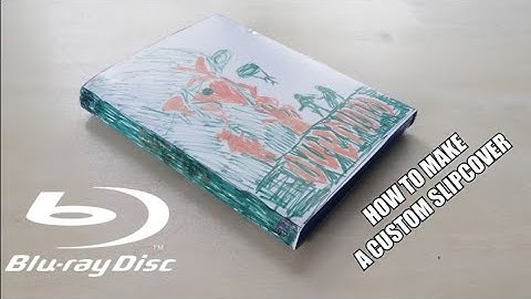 custom slipcover tutorial - how to make your own Blu-ray slipcover
