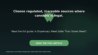 Is Dispensary Weed Safer than Street Weed