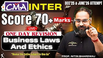 CMA Inter Business Law & Ethics Marathon | Dec