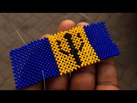 Learn How to bead Letter A Beaded bracelet tutorial /Beading for  beginners 