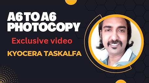 A6 to A6 Photocopy || Paper Settings || Kyocera Taskalfa Photocopier || Technical Dost JOYDEEP