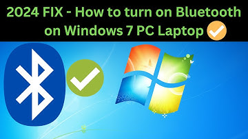 ✅2024 FIX -  How to turn on Bluetooth on Windows 7 PC Laptop [Solved]
