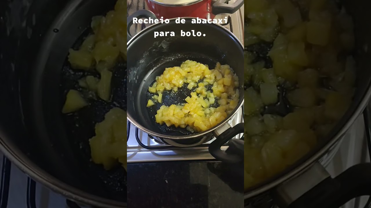 Recheio de abacaxi rápido e fácil. 