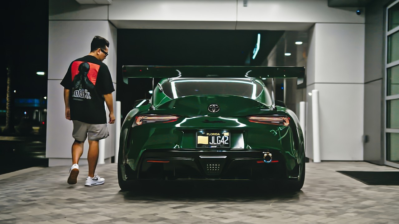 POV: Supra at a McLaren dealership + Sim Rig & Coffee (Cinematic)