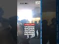 Viewer Video: Protesters outside fed building