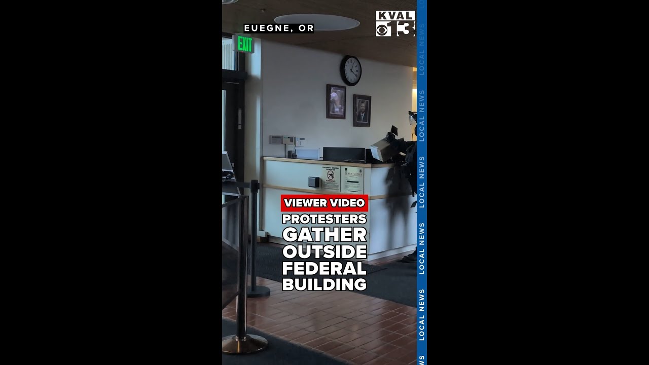 Viewer Video: Protesters outside fed building