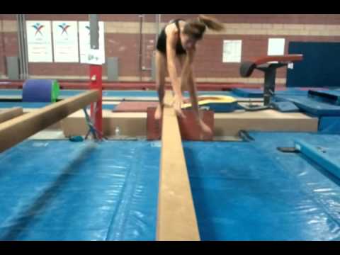 splitting the beam doing a cartwheel haha youtube
