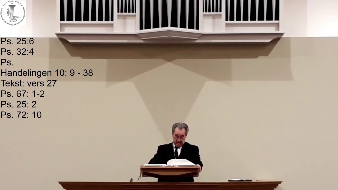 Zondag 15-11-20 NM 16:30 - Ds. R.P. van Rooijen - YouTube