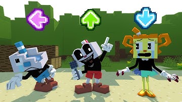 FNF Character Test | Gameplay VS Minecraft Animation | Cuphead.exe