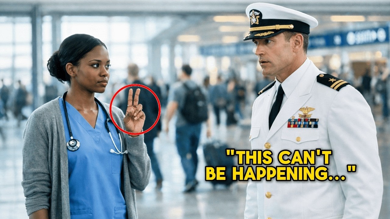 Rookie Black Nurse Gave a Secret Signal to a SEAL Commander at Airport — Then the Hospital CEO Froze