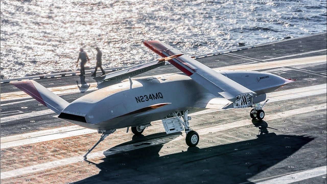 The US Navy Just Launched a Drone From an Aircraft Carrier - YouTube