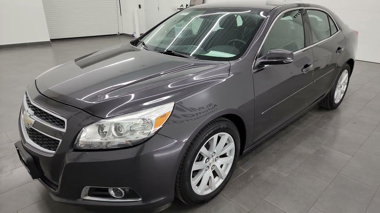 2013 CHEVROLET MALIBU 3LT TAUPE GRAY METALLIC 4K WALKAROUND 13591ZA SOLD!