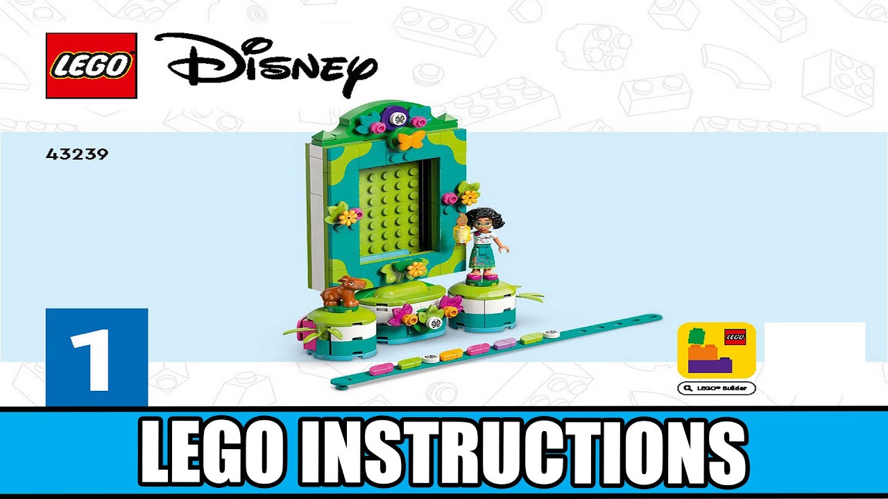 Disney - Encanto - 43239 - Mirabel's Photo Frame and Jewelry Box LEGO instructions
