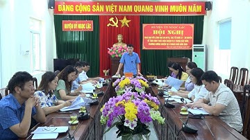 HỘI NGHỊ GIAO BAN VỚI LÃNH ĐẠO MẶT TRẬN TỔ QUỐC, CÁC TỔ CHỨC CHÍNH TRỊ XÃ HỘI HUYỆN VỀ TÌNH HÌNH