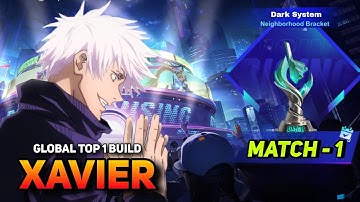 XAVIER IN ML RISING TOURNAMENT 🔥 XAVIER GLOBAL TOP 1 BUILD & EMBLEM GAMEPLAY MLBB