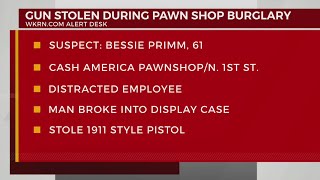 Gun stolen during pawn shop burglary