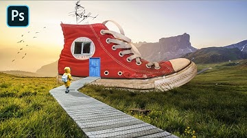 My Shoe House Photoshop Manipulation Tutorial