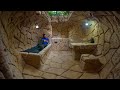 How to Build The Most Secret Underground House, Girl Living Off The Grid 2023