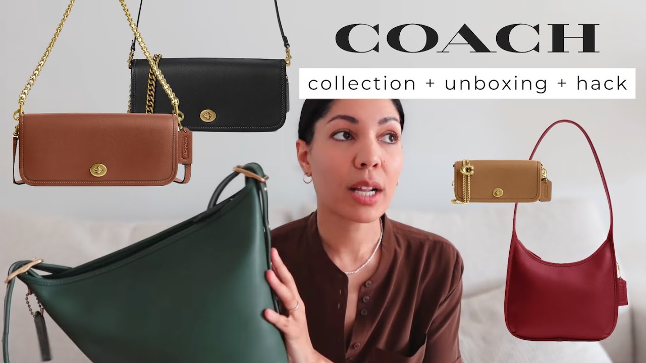 上品レザー【COACH】Dinky ショルダーバッグ〈2WAYストラップ〉 Coach Dinky Hack You Need to Try + My Entire Coach