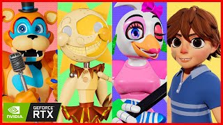 GREGORY REPAIRS ANIMATRONICS - FNAF SECURITY BREACH ANIMATION COMPILATION 3D #2