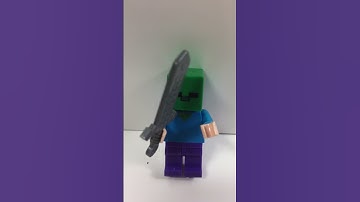 Lego minecraft zombie coloring #shorts