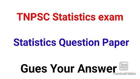 Tnpsc Statistical exam/statistics exam class/Statistics exam question paper/Tnpsc statistics 2022