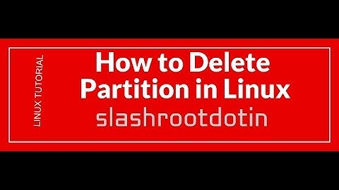 How to Delete partition in Red Hat Enterprise Linux
