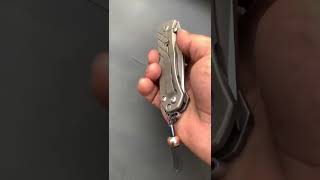 Chris Reeve Umnumzaan Damascus SS Backspacer &amp; Bottle Opener EDC Set | Premium Knife Accessory