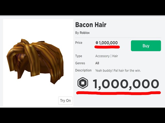 Bacon Hair in 4K's Code & Price - RblxTrade