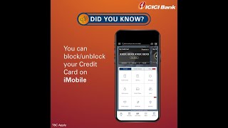 Block/unblock your Credit Card using iMobile app screenshot 4