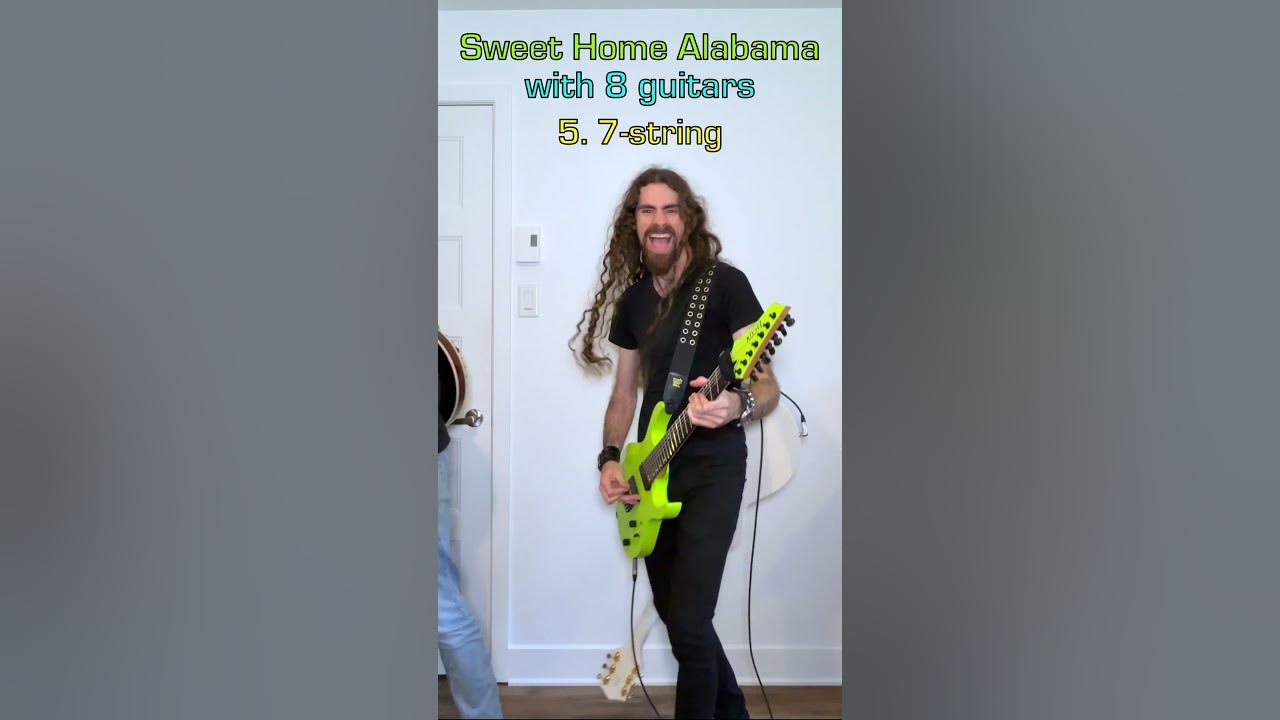 Sweet Home Alabama with 8 guitars #lynyrdskynyrd
