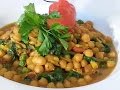 Chick Peas Curry With Spinach | Recipes By Chef Ricardo