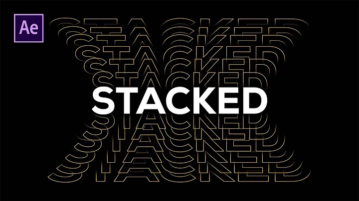 Repeated Text Animation - After Effects Tutorial (2022)