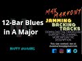 12bar blues in a major  jamming backing track