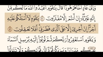 سورة هود كاملة مكتوبة بصوت الشيخ عبد الرحمن السديس و بدون اعلانات ( استمع و اقرأ )