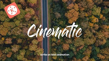 Cinematic Write On Text Animation || Tutorial || Pixellab || Kinemaster