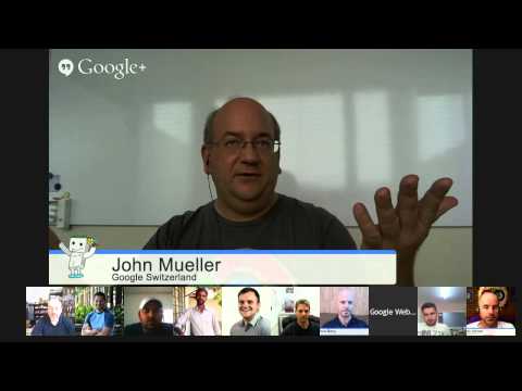 English Google Webmaster Central office-hours hangout