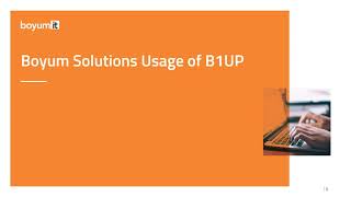 Show me your setup - How Boyum use B1 Usability Package Internally