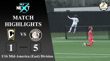 MLS NEXT U16 Match Highlights: Columbus Crew (2011) vs Michigan Wolves (2010)