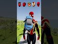 Super Hero&#39;s Cars vs Super Villains #2 😱 BeamNG.Drive | #shorts #spiderman #beamngdrive