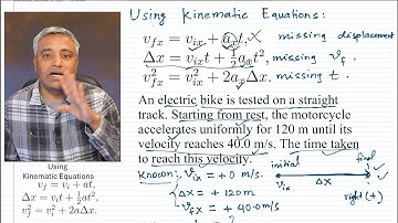 The Basic Physics Skills(4) | Using Kinematic Equations to solve problems.