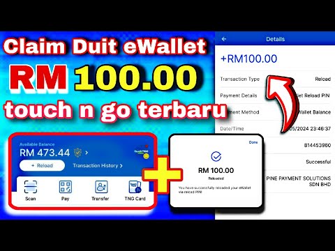 cara claim duit RM100 touch n go ewallet secara percuma 2024 !!