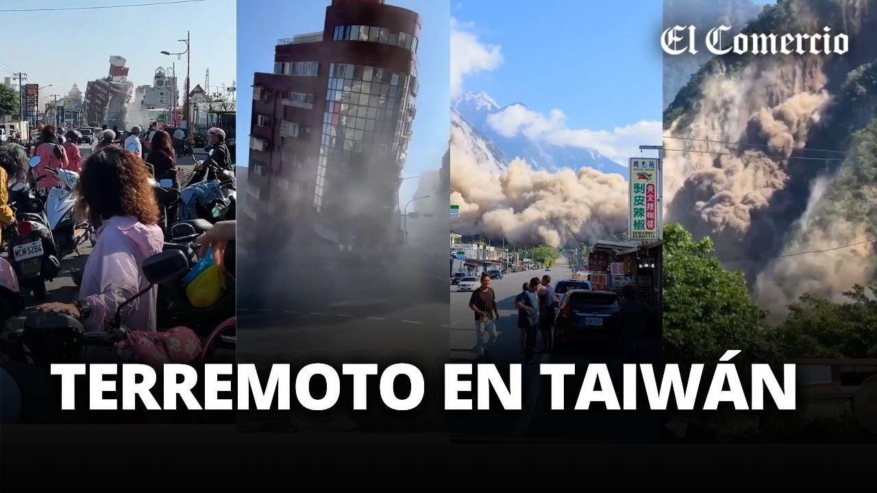 IMÁGENES del TERREMOTO en TAIWÁN de 7.4º que generó alerta de TSUNAMI | El Comercio